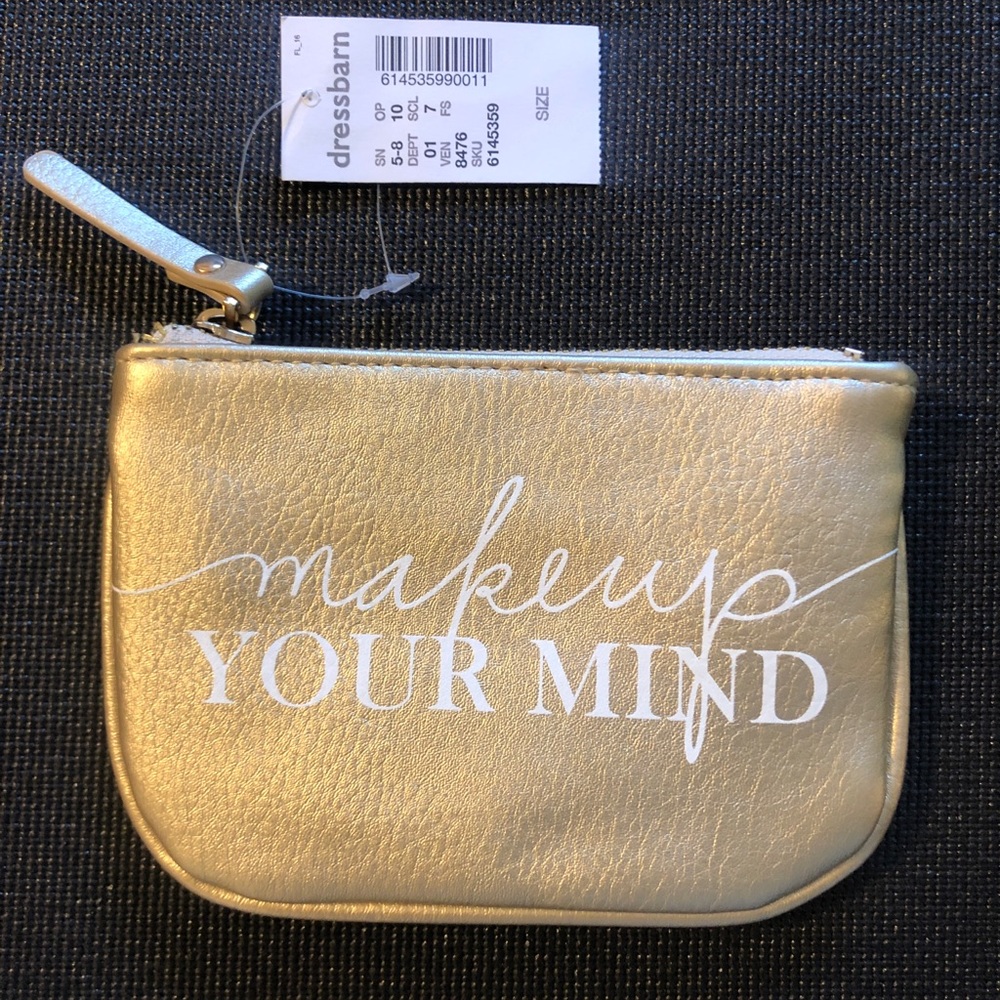 Dress Barn “Makeup Your Mind” Change Purse. Never Used.